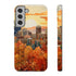 An Urban Autumn Overlook - Impact Resistant Phone Case Samsung Galaxy S22 Plus Glossy
